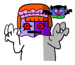 Headgear Monsters Halloween sticker #8043559