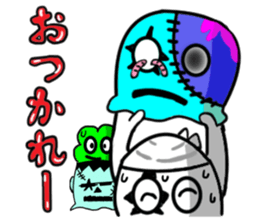 Headgear Monsters Halloween sticker #8043563