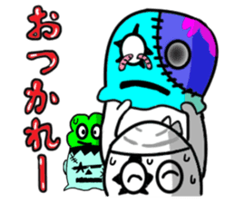 Headgear Monsters Halloween sticker #8043563