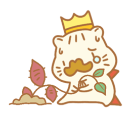 Sentimental hamster King sticker #8043887