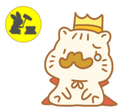 Sentimental hamster King sticker #8043888