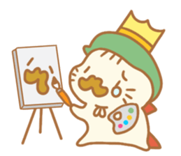 Sentimental hamster King sticker #8043889