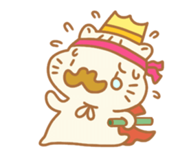 Sentimental hamster King sticker #8043890