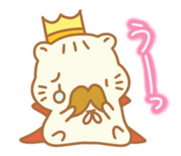 Sentimental hamster King sticker #8043896