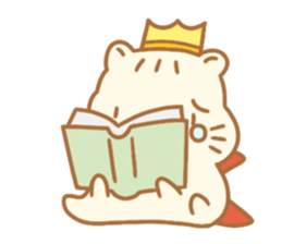Sentimental hamster King sticker #8043901