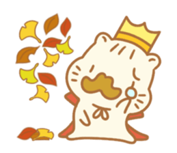 Sentimental hamster King sticker #8043920