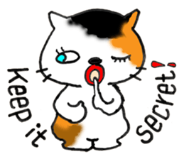 Tortoiseshell Kitten - ENGLISH sticker #8044152