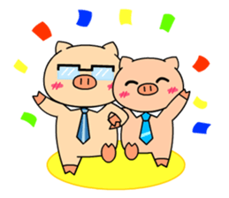 OFFICE PIG 2 : My Boss & I sticker #8047012