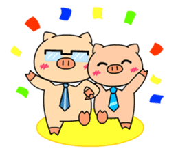 OFFICE PIG 2 : My Boss & I sticker #8047012