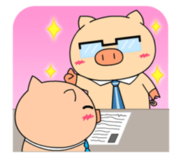 OFFICE PIG 2 : My Boss & I sticker #8047020