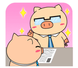 OFFICE PIG 2 : My Boss & I sticker #8047020