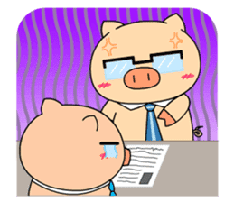 OFFICE PIG 2 : My Boss & I sticker #8047021