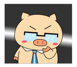 OFFICE PIG 2 : My Boss & I sticker #8047024