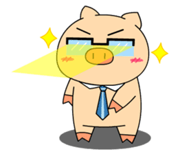 OFFICE PIG 2 : My Boss & I sticker #8047033