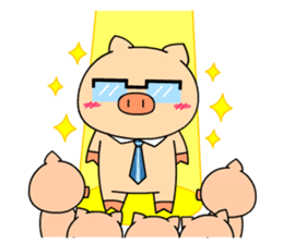 OFFICE PIG 2 : My Boss & I sticker #8047035