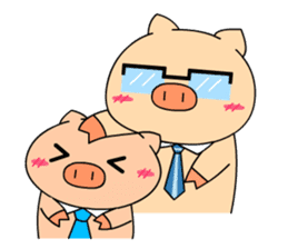 OFFICE PIG 2 : My Boss & I sticker #8047037