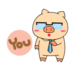 OFFICE PIG 2 : My Boss & I sticker #8047041