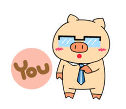 OFFICE PIG 2 : My Boss & I sticker #8047041
