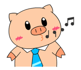 OFFICE PIG 2 : My Boss & I sticker #8047042
