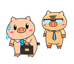 OFFICE PIG 2 : My Boss & I sticker #8047044