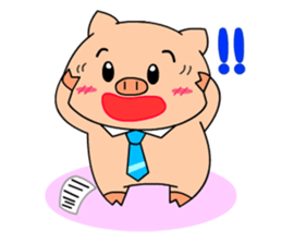 OFFICE PIG 2 : My Boss & I sticker #8047046
