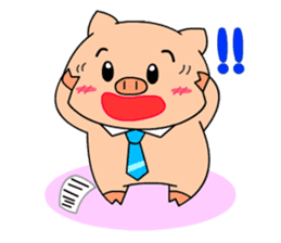 OFFICE PIG 2 : My Boss & I sticker #8047046