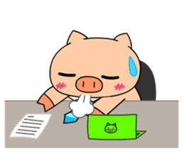 OFFICE PIG 2 : My Boss & I sticker #8047050