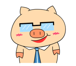 OFFICE PIG 2 : My Boss & I sticker #8047051