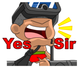 Taiwan Army Frogman sticker #8047262