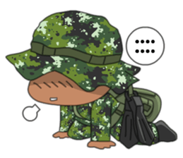 Taiwan Army Frogman sticker #8047285