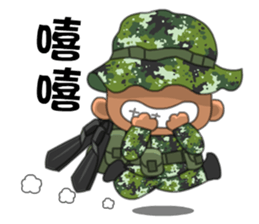 Taiwan Army Frogman sticker #8047289