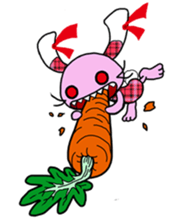 Love rabbit sticker sticker #8047334