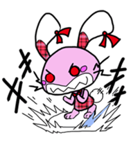 Love rabbit sticker sticker #8047341