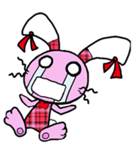 Love rabbit sticker sticker #8047343