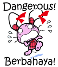 Love rabbit sticker sticker #8047347