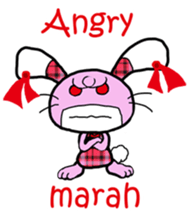 Love rabbit sticker sticker #8047350