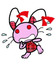 Love rabbit sticker sticker #8047351