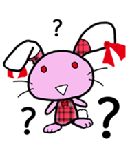 Love rabbit sticker sticker #8047353