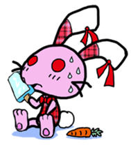 Love rabbit sticker sticker #8047356