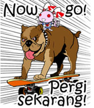 Love rabbit sticker sticker #8047362