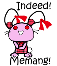 Love rabbit sticker sticker #8047365