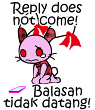 Love rabbit sticker sticker #8047366