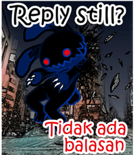 Love rabbit sticker sticker #8047369