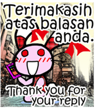 Love rabbit sticker sticker #8047371