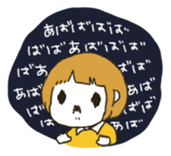 modern women&round sticker #8047412