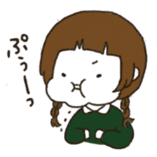 modern women&round sticker #8047413