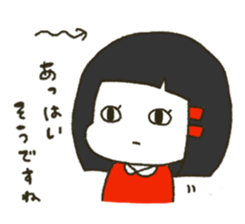 modern women&round sticker #8047414