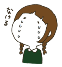 modern women&round sticker #8047418