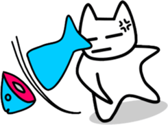 a-hold character like a cat sticker #8047679