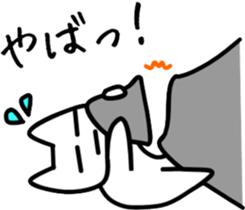 a-hold character like a cat sticker #8047683